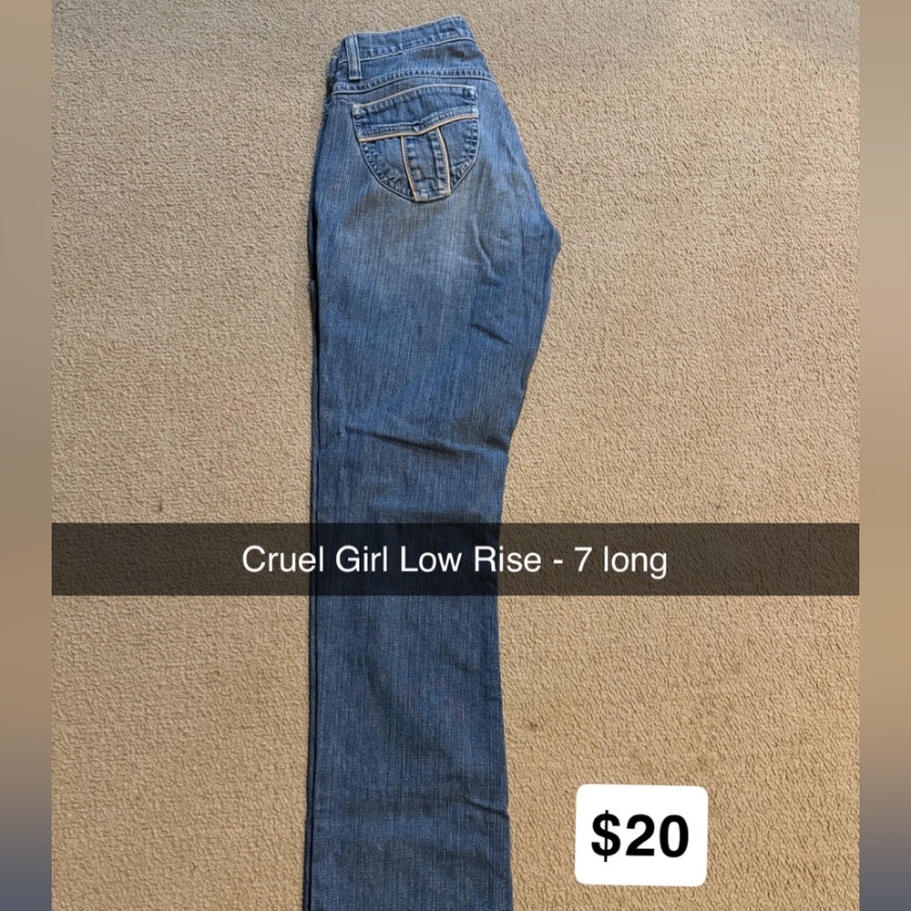 Cruel Girl Blue Straight Leg Jeans